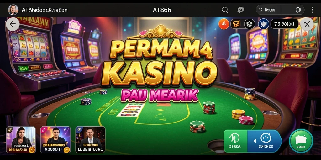 Tampilan gameplay seru di AT866 yang menggambarkan suasana Kasino.