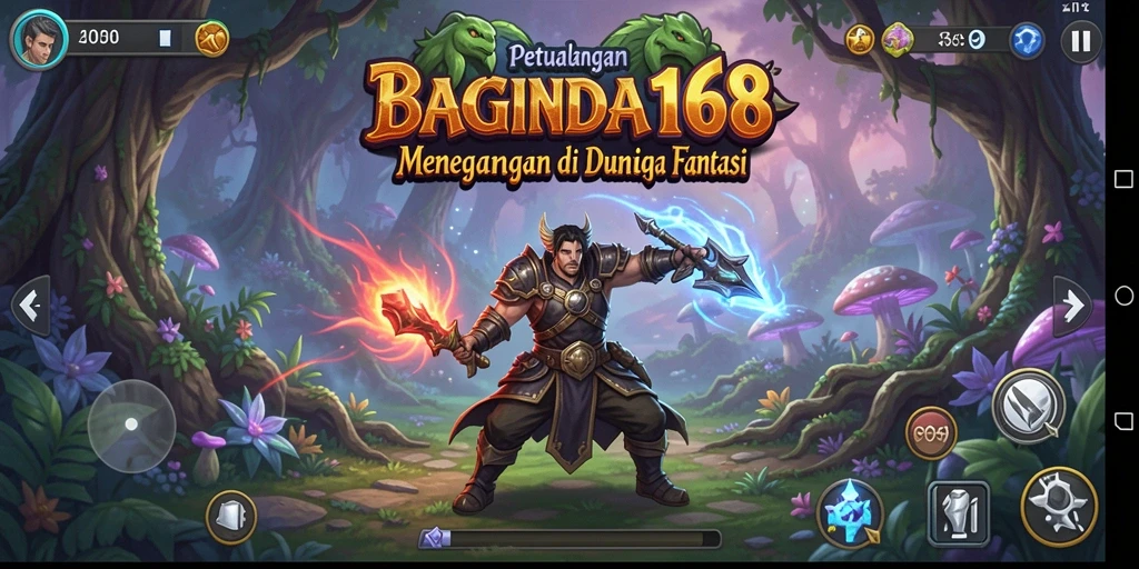 Tampilan gameplay menegangkan dari BAGINDA168 di dunia petualangan.
