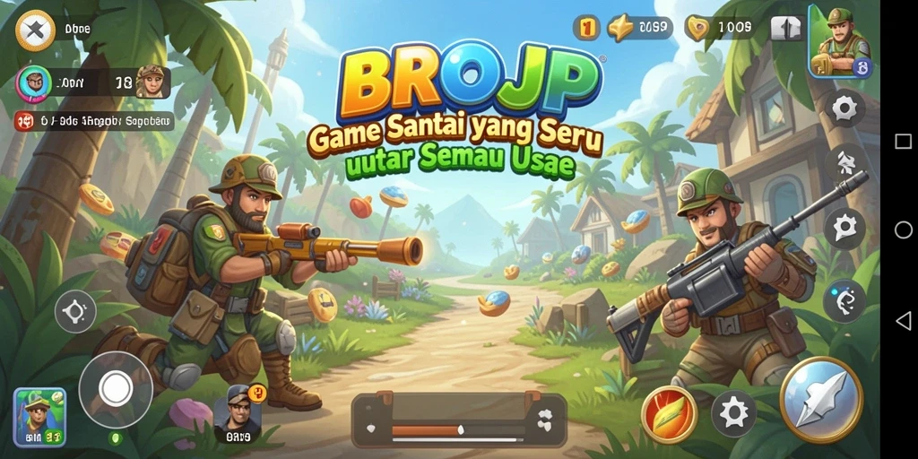 Gameplay BROJP yang seru dan menantang.