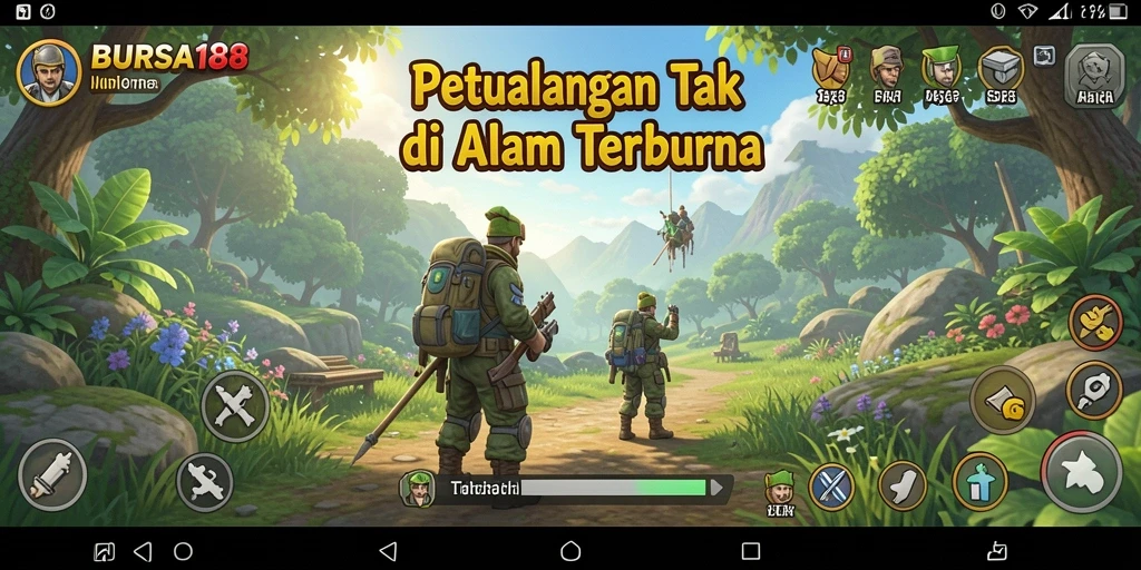 Tampilan gameplay BURSA188 yang menampilkan aksi petualangan yang menarik.