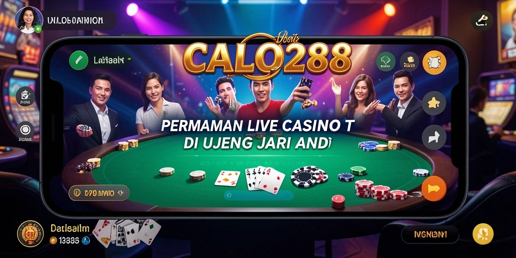 Tampilan gameplay Live Casino yang mengasyikkan di CALO288.