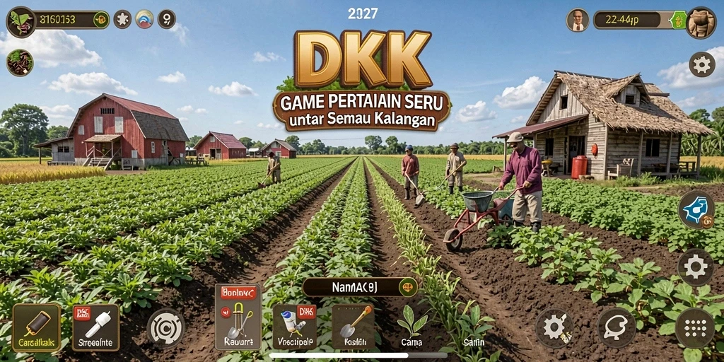 Screenshot DKK menunjukkan pengalaman bertani yang variatif dan menarik.