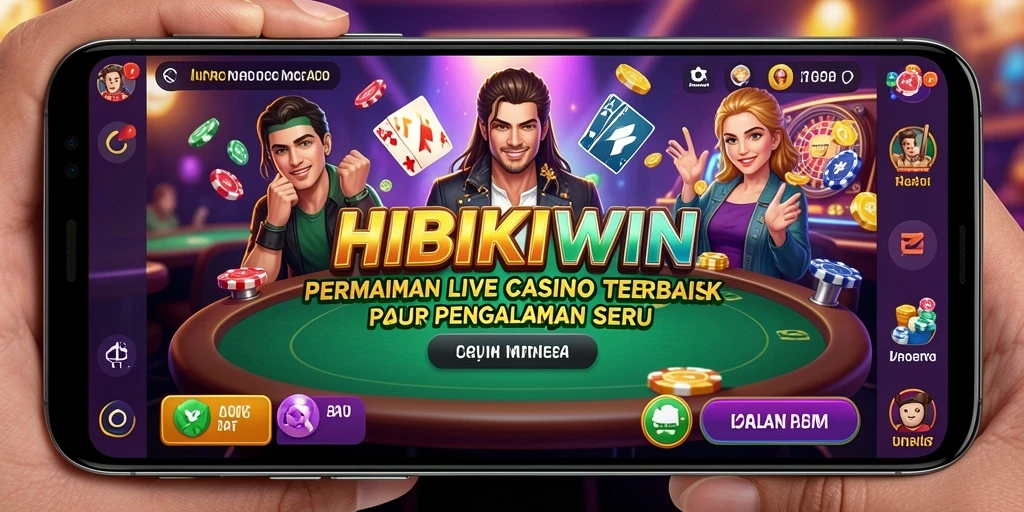 Tampilkan gameplay seru HIBIKIWIN di Live Casino.