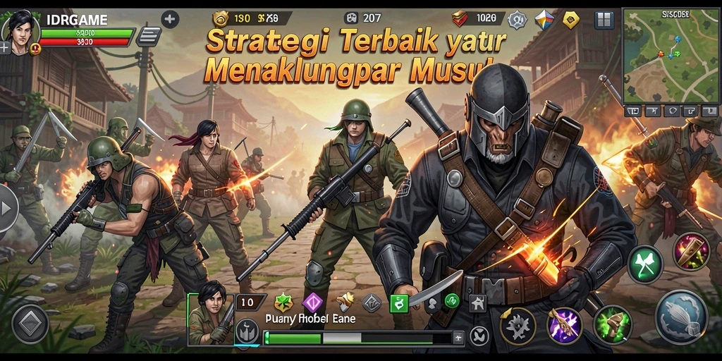 Tampilan menarik dari gameplay yang penuh strategi dan aksi.