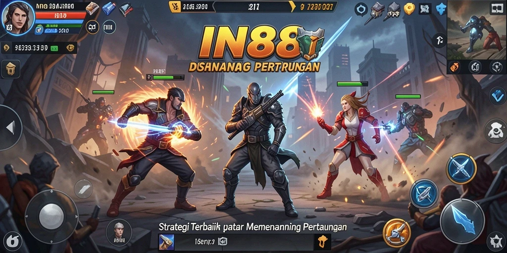 Tampilan gameplay strategi yang menantang dan dinamis.