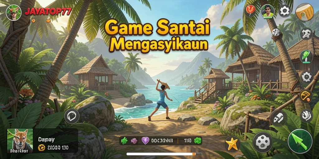 Screenshot gameplay JAYATOP77 dengan desain yang ceria dan menyenangkan.