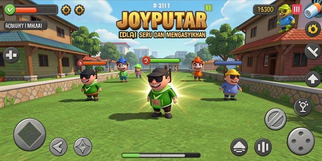 Tampilan gameplay JOYPUTAR yang seru dan menarik.