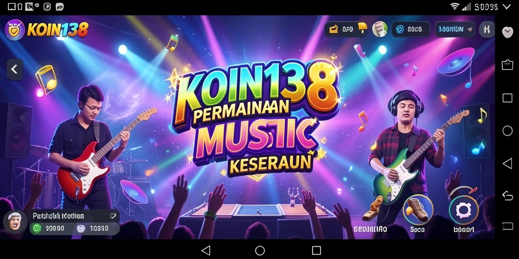 Tampilan gameplay KOIN138 yang mengasyikkan dengan musik dan tantangan yang seru.