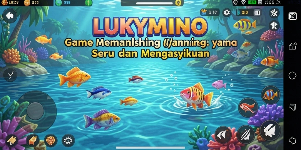 Tangkapan ikan besar di gameplay <strong>LUKYMINO</strong> yang penuh warna.