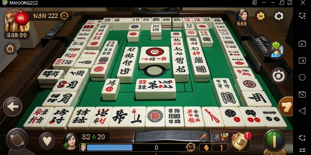 Tampilan gameplay seru dan mendebarkan di MAHJONG222.