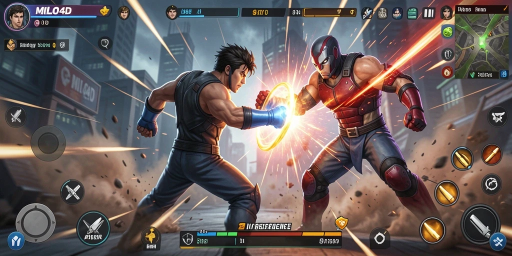 Screenshot dari gameplay aksi seru MILO4D.