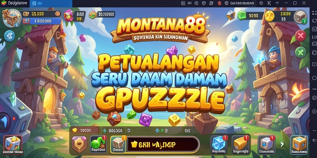 Tampilan gameplay seru dari MONTANA88 yang penuh tantangan.