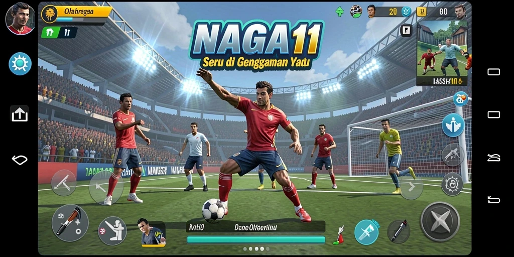 Tampilan gameplay NAGA11 yang seru dan kompetitif.