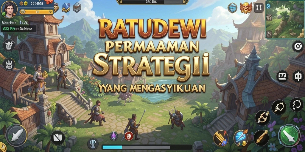 Tampilan gameplay RATUDEWI dengan strategi yang mendalam.