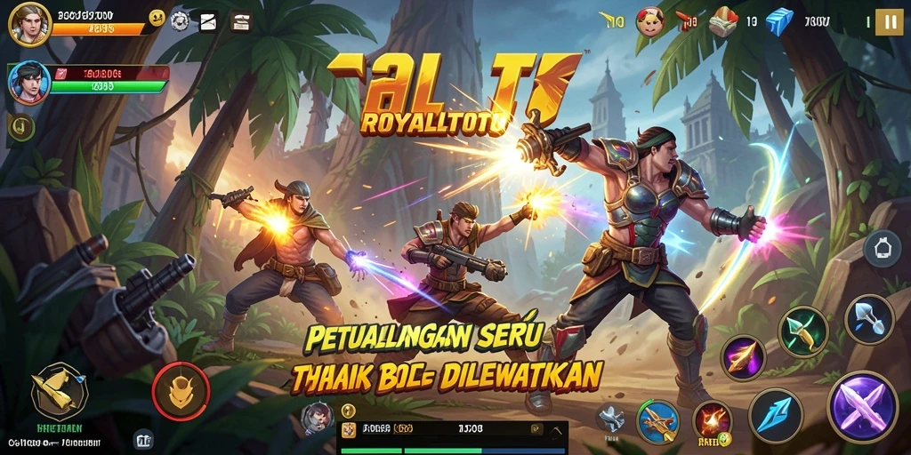 Tampilan gameplay ROYALTOTO yang penuh aksi dan seru.