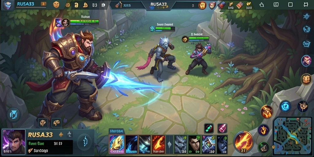 Tampilan gameplay RUSA33 yang intens dan penuh strategi.
