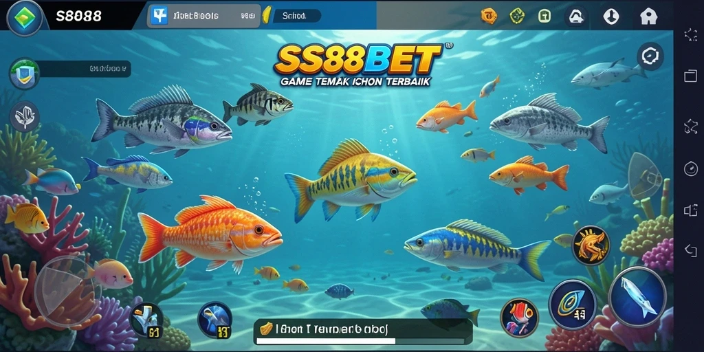 Screenshot gameplay SS88BET menampilkan aksi seru dalam Tembak Ikan.