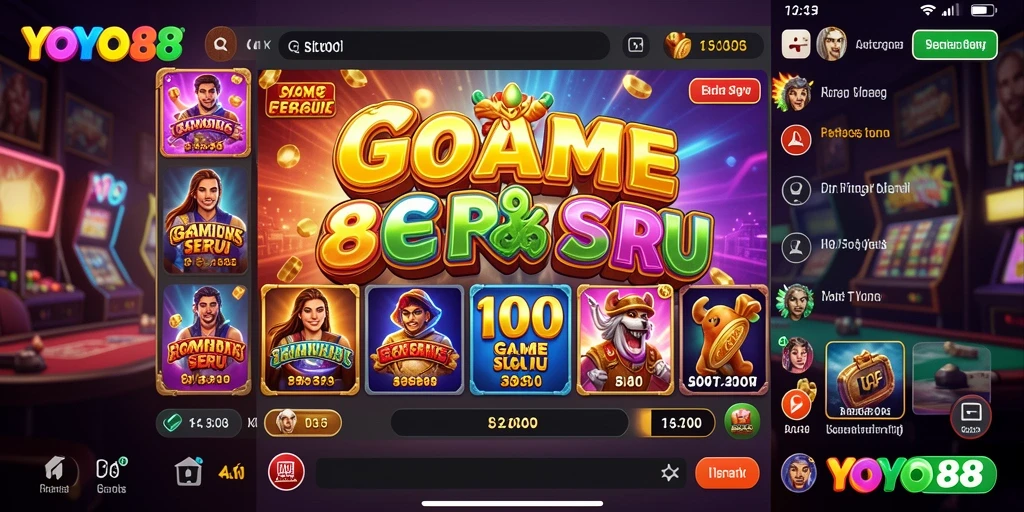 Screenshot gameplay YOYO88 yang menunjukkan putaran slot yang mendebarkan.